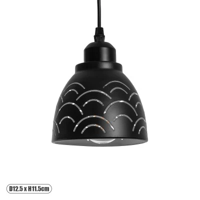 Μοντέρνο κρεμαστό φωτιστικό οροφής COOLIE Φ13 1 x E27 AC 220-240V μεταλλικό μονόφωτο σε μαύρο λευκό καμπάνα Μοντέρνο κρεμαστό φωτιστικό οροφής COOLIE Φ13 1 x E27 AC 220-240V μεταλλικό μονόφωτο σε μαύρο λευκό καμπάνα