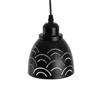Μοντέρνο κρεμαστό φωτιστικό οροφής COOLIE Φ13 1 x E27 AC 220-240V μεταλλικό μονόφωτο σε μαύρο λευκό καμπάνα Μοντέρνο κρεμαστό φωτιστικό οροφής COOLIE Φ13 1 x E27 AC 220-240V μεταλλικό μονόφωτο σε μαύρο λευκό καμπάνα
