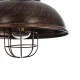 GloboStar® HARROW 01572 Vintage Industrial Κρεμαστό Φωτιστικό Οροφής Μονόφωτο 1 x E27 Καφέ Σκουριά Μεταλλικό Πλέγμα Φ33 x Υ32cm