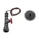 GloboStar® SPIGOT 01583 Vintage Industrial Κρεμαστό Φωτιστικό Οροφής Μονόφωτο 1 x E27 Ασημί Μεταλλικό Μ5 x Π7.5 x Y20cm