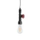 GloboStar® SPIGOT 01583 Vintage Industrial Κρεμαστό Φωτιστικό Οροφής Μονόφωτο 1 x E27 Ασημί Μεταλλικό Μ5 x Π7.5 x Y20cm