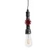 GloboStar® SPIGOT 01583 Vintage Industrial Κρεμαστό Φωτιστικό Οροφής Μονόφωτο 1 x E27 Ασημί Μεταλλικό Μ5 x Π7.5 x Y20cm