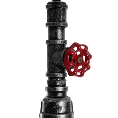GloboStar® SPIGOT 01583 Vintage Industrial Κρεμαστό Φωτιστικό Οροφής Μονόφωτο 1 x E27 Ασημί Μεταλλικό Μ5 x Π7.5 x Y20cm