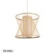 Boho κρεμαστό φωτιστικό HIBISCUS μονόφωτο μπεζ ξύλινο Bamboo Φ35xY32cm 1 x E27 AC 220-240V Boho κρεμαστό φωτιστικό HIBISCUS μονόφωτο μπεζ ξύλινο Bamboo Φ35xY32cm 1 x E27 AC 220-240V