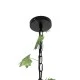 GloboStar® NEST 01640 Vintage Κρεμαστό Φωτιστικό Φιγούρα Μονόφωτο 1 x E27 IP20 Μαύρο Μέταλλο με Πράσινο Πλαστικό - Μ48 x Π38 x Y40cm