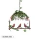 GloboStar® NEST 01642 Vintage Κρεμαστό Φωτιστικό Φιγούρα Μονόφωτο 1 x E27 IP20 Χάλκινο Μέταλλο με Πράσινο Πλαστικό - Μ48 x Π38 x Y40cm