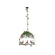 GloboStar® NEST 01642 Vintage Κρεμαστό Φωτιστικό Φιγούρα Μονόφωτο 1 x E27 IP20 Χάλκινο Μέταλλο με Πράσινο Πλαστικό - Μ48 x Π38 x Y40cm