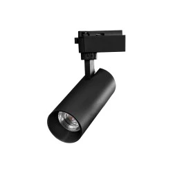  Φωτιστικό Σποτ Ράγας Μαύρο Μονοφασικό Bridgelux COB LED 20W 230V 2400lm 30° Θερμό φως 3000k