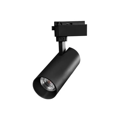 Φωτιστικό Σποτ Ράγας Μαύρο Μονοφασικό Bridgelux COB LED 20W 230V 2400lm 30° Θερμό φως 3000k