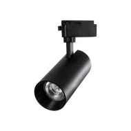 Φωτιστικό Σποτ Ράγας Μαύρο Μονοφασικό Bridgelux COB LED 30W 230V 3600lm 30° Θερμό φως 3000k