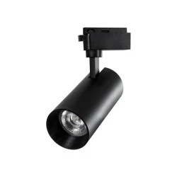 Φωτιστικό Σποτ Ράγας Μαύρο Μονοφασικό Bridgelux COB LED 30W 230V 3600lm 30° Θερμό φως 3000k