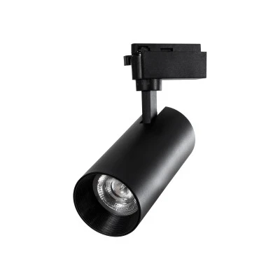Φωτιστικό Σποτ Ράγας Μαύρο Μονοφασικό Bridgelux COB LED 30W 230V 3600lm 30° Θερμό φως 3000k Φωτιστικό Σποτ Ράγας Μαύρο Μονοφασικό Bridgelux COB LED 30W 230V 3600lm 30° Θερμό φως 3000k