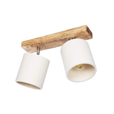 Vintage δίφωτο φωτιστικό οροφής CUP με 2 ντουί E27 AC 220-240V IP20 λευκό-μπεζ 42x14x26cm Vintage δίφωτο φωτιστικό οροφής CUP με 2 ντουί E27 AC 220-240V IP20 λευκό-μπεζ 42x14x26cm