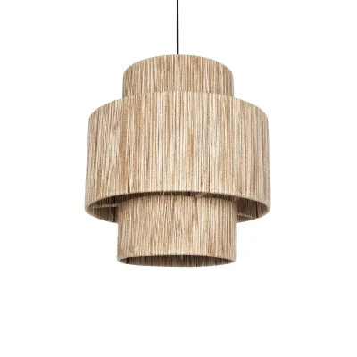 Boho Κρεμαστό Φωτιστικό Καπέλο SALTO Μονόφωτο 1 x E27 IP20 Μπέζ Σχοινί - M40 x Π40 x Υ42cm GloboStar® SALTO 203-0037 Boho Κρεμαστό Φωτιστικό Καπέλο Μονόφωτο 1 x E27 IP20 Μπέζ Σχοινί - M40 x Π40 x Υ42cm