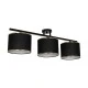 Vintage τρίφωτο φωτιστικό οροφής GLOWEN με ντουί 3 x E27 AC 220-240V IP20 μαύρο και χρυσό 80x20x20cm