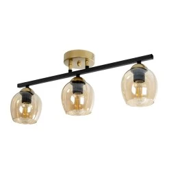Vintage τρίφωτο φωτιστικό οροφής RADIAM με 3 ντουί E27 AC 220-240V IP20 πολύχρωμο 60x13x16cm Vintage τρίφωτο φωτιστικό οροφής RADIAM με 3 ντουί E27 AC 220-240V IP20 πολύχρωμο 60x13x16cm