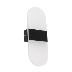 Μοντέρνο φωτιστικό τοίχου - απλίκα LED kelvo® RARE 5W 600lm 180° AC 220-240V IP20 ρυθμιζόμενο λευκό CCT με εναλλαγή χρωμάτων 2700K/4500K/6000K μαύρο ματ 10x4x27cm 61337