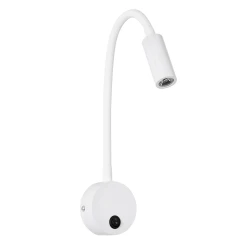 Επιτοίχια απλίκα ανάγνωσης LED kelvo® GOOSE 3W 300lm 36° AC 220-240V IP20 θερμό λευκό 2700K CREE XPE λευκό ματ 6.5x15x24.5cm