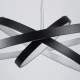Κρεμαστό φωτιστικό οροφής LED kelvo® NEMESIS 120W 12000lm 180° AC 220-240V IP20 ρυθμιζόμενο λευκό CCT με χειριστήριο από 2700K έως 6000K ντιμαριζόμενο μαύρο ματ 80x80x80cm