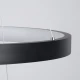 Κρεμαστό φωτιστικό οροφής LED kelvo® NEMESIS 120W 12000lm 180° AC 220-240V IP20 ρυθμιζόμενο λευκό CCT με χειριστήριο από 2700K έως 6000K ντιμαριζόμενο μαύρο ματ 80x80x80cm