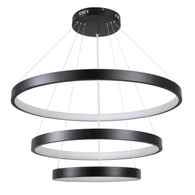 Κρεμαστό φωτιστικό οροφής LED kelvo® NEMESIS 120W 12000lm 180° AC 220-240V IP20 ρυθμιζόμενο λευκό CCT με χειριστήριο από 2700K έως 6000K ντιμαριζόμενο μαύρο ματ 80x80x80cm