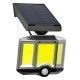 Αυτόνομος  ηλιακός προβολέας LED COB 20W ψυχρό φως 6000K 1500lm με μπαταρία 2400mAh, φωτοβολταϊκό πάνελ με αισθητήρα ημέρας-νύχτας-κίνησης IP65