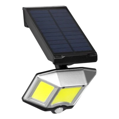 Αυτόνομος  ηλιακός προβολέας LED COB 20W ψυχρό φως 6000K 1500lm με μπαταρία 2400mAh, φωτοβολταϊκό πάνελ με αισθητήρα ημέρας-νύχτας-κίνησης IP65
