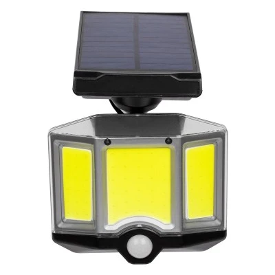 Αυτόνομος  ηλιακός προβολέας LED COB 20W ψυχρό φως 6000K 1500lm με μπαταρία 2400mAh, φωτοβολταϊκό πάνελ με αισθητήρα ημέρας-νύχτας-κίνησης IP65