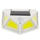 Αυτόνομο ηλιακό φωτιστικό LED COB 10W ψυχρό φως 6000K IP65 με ενσωματωμένη μπαταρία 1200mAh & αισθητήρα ημέρας-νύχτας-κίνησης