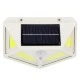 Αυτόνομο ηλιακό φωτιστικό LED COB 10W ψυχρό φως 6000K IP65 με ενσωματωμένη μπαταρία 1200mAh & αισθητήρα ημέρας-νύχτας-κίνησης