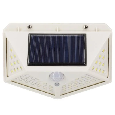 Αυτόνομο ηλιακό φωτιστικό LED SMD 10W 1000lm ψυχρό φως 6000K με μπαταρία 1200mAh, φωτοβολταϊκό πάνελ &, αισθητήρα ημέρας-νύχτας-κίνησης IP65