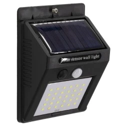 Ηλιακό φωτιστικό LED SMD 6W ψυχρό φως 6000K με πάνελ - αισθητήρα ημέρας-νύχτας & κίνησης IP65