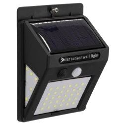 Αυτόνομο ηλιακό φωτιστικό LED 8W ψυχρό φως 6000K με αισθητήρα ημέρας-νύχτας & κίνησης IP65