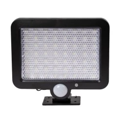 Αυτόνομος ηλιακός προβολέας LED 20W 1200lm ψυχρό λευκό 6000K με ενσωματωμένη μπαταρία 2400mAh αισθητήρα ημέρας-νύχτας και αισθητήρα κίνησης αδιάβροχο IP65