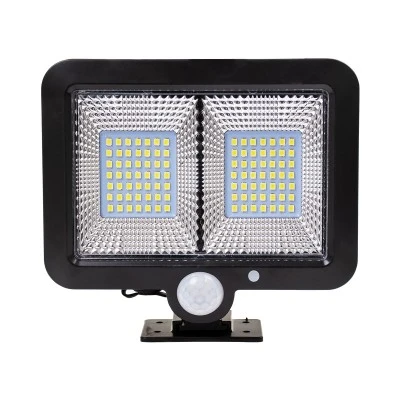 Ηλιακός προβολέας LED SMD 10W 260lm με ενσωματωμένη μπαταρία 1200mAh, φωτοβολταϊκό πάνελ και αισθητήρα ημέρας-νύχτας και κίνησης αδιάβροχος IP65 6000K ψυχρό φως