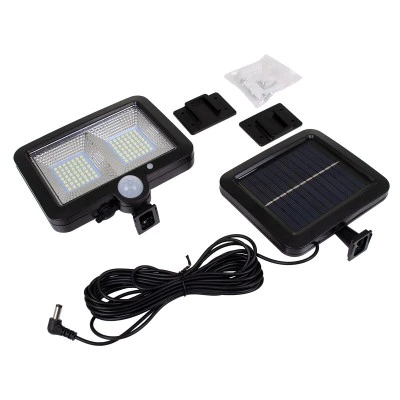 Ηλιακός προβολέας LED SMD 10W 260lm με ενσωματωμένη μπαταρία 1200mAh, φωτοβολταϊκό πάνελ και αισθητήρα ημέρας-νύχτας και κίνησης αδιάβροχος IP65 6000K ψυχρό φως