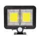 Αυτόνομος ηλιακός προβολέας LED 108 2 x COB 25W 1400lm με φωτοβολταϊκό πάνελ αισθητήρα ημέρας-νύχτας και κίνησης 6000K ψυχρό λευκό φως αδιάβροχος IP65 Αυτόνομος ηλιακός προβολέας LED 108 2 x COB 25W 1400lm με φωτοβολταϊκό πάνελ αισθητήρα ημέρας-νύχτας και κίνησης 6000K ψυχρό λευκό φως αδιάβροχος IP65
