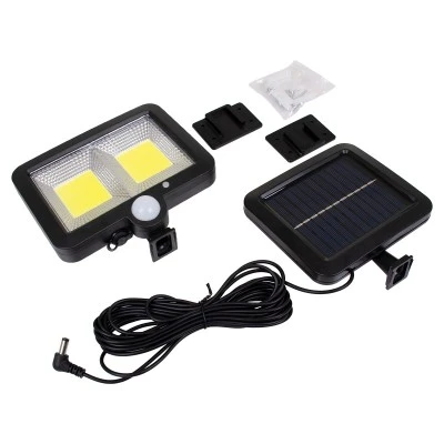 Αυτόνομος ηλιακός προβολέας LED 108 2 x COB 25W 1400lm με φωτοβολταϊκό πάνελ αισθητήρα ημέρας-νύχτας και κίνησης 6000K ψυχρό λευκό φως αδιάβροχος IP65 Αυτόνομος ηλιακός προβολέας LED 108 2 x COB 25W 1400lm με φωτοβολταϊκό πάνελ αισθητήρα ημέρας-νύχτας και κίνησης 6000K ψυχρό λευκό φως αδιάβροχος IP65