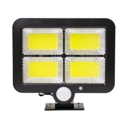 Αυτόνομος ηλιακός προβολέας LED 30W 1600lm ψυχρό λευκό 6000K ενσωματωμένη μπαταρία 2400mAh & φωτοβολταϊκό πάνελ με αισθητήρα ημέρας-νύχτας και κίνησης αδιάβροχος IP65