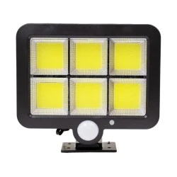 Προβολέας αυτόνομος ηλιακός LED  6000K ψυχρό φως 35W 1800lm με ενσωματωμένη μπαταρία φωτοβολταϊκό πάνελ και αισθητήρα ημέρας-νύχτας και κίνησης αδιάβροχος IP65