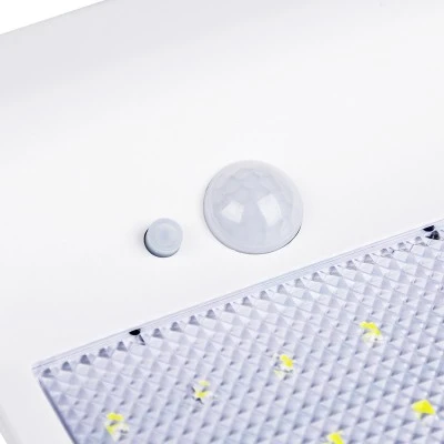 Ηλιακό φωτιστικό τοίχου λευκό LED 4W ψυχρό λευκό φως 6000K 550lm με μπαταρία Li-ion 2200mAh, φωτοβολταϊκό πάνελ με αισθητήρα ημέρας-νύχτας-κίνησης IP65 Ηλιακό φωτιστικό τοίχου λευκό LED 4W ψυχρό λευκό φως 6000K 550lm με μπαταρία Li-ion 2200mAh, φωτοβολταϊκό πάνελ με αισθητήρα ημέρας-νύχτας-κίνησης IP65