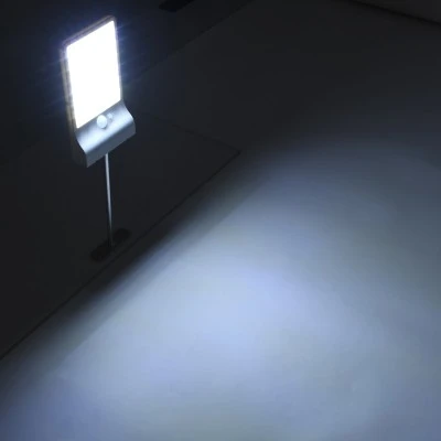 Ηλιακό φωτιστικό τοίχου λευκό LED 4W ψυχρό λευκό φως 6000K 550lm με μπαταρία Li-ion 2200mAh, φωτοβολταϊκό πάνελ με αισθητήρα ημέρας-νύχτας-κίνησης IP65 Ηλιακό φωτιστικό τοίχου λευκό LED 4W ψυχρό λευκό φως 6000K 550lm με μπαταρία Li-ion 2200mAh, φωτοβολταϊκό πάνελ με αισθητήρα ημέρας-νύχτας-κίνησης IP65