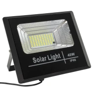 Αυτόνομος ηλιακός προβολέας LED SMD 40W ψυχρό φως 6000K 3200lm με μπαταρία 5000mAh, φωτοβολταϊκό πάνελ με αισθητήρα ημέρας-νύχτας IP66