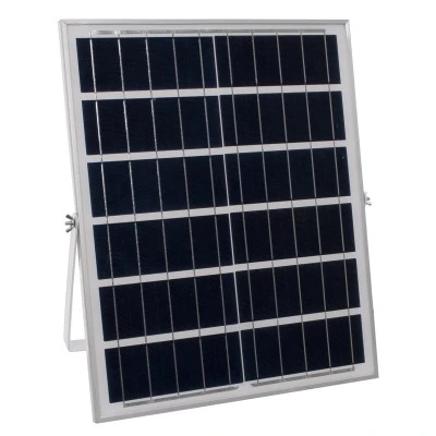 Αυτόνομος ηλιακός προβολέας LED SMD 60W ψυχρό φως 6000K 4800lm με μπαταρία 10000mAh, φωτοβολταϊκό πάνελ με αισθητήρα ημέρας-νύχτας IP66