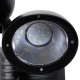 Μαύρο αυτόνομο ηλιακό φωτιστικό LED SMD 10W 150lm με ενσωματωμένη μπαταρία 1200mAh φωτοβολταϊκό πάνελ αισθητήρα ημέρας νύχτας και PIR αισθητήρα κίνησης αδιάβροχο IP54 ψυχρό λευκό 6000K