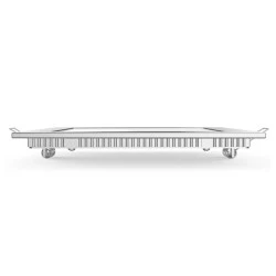 Led slim panel νίκελ ματ τετράγωνο χωνευτό 12W 230V ενδιάμεσο φως 4000k δέσμης 120° 950lm