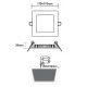 Led slim panel νίκελ ματ τετράγωνο χωνευτό 12W 230V ενδιάμεσο φως 4000k δέσμης 120° 950lm Led slim panel νίκελ ματ τετράγωνο χωνευτό 12W 230V ενδιάμεσο φως 4000k δέσμης 120° 950lm
