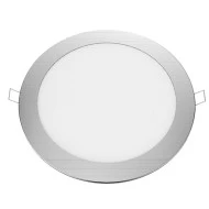 Led slim panel νίκελ ματ στρογγυλό χωνευτό 18W 230V ενδιάμεσο φως 4000k δέσμης 120° 1460lm