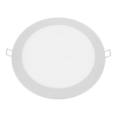 Led slim panel λευκό στρογγυλό χωνευτό 24W 230V ενδιάμεσο λευκό φως 4000k δέσμης 120° 1880lm Φ300
