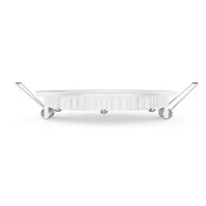Led slim panel λευκό στρογγυλό χωνευτό 6W 230V ψυχρό λευκό φως 6500k δέσμης 120° 450lm